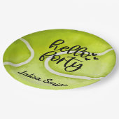 Tennis 40e verjaardagsfeestje op bord (Gekanteld)