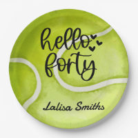 Tennis 40e verjaardagsfeestje op bord