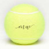 Tennis 40th Birthday - Gepersonaliseerd monogramme Tennisballen (Achterkant)