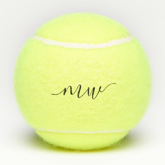 Tennis 40th Birthday - Gepersonaliseerd monogramme Tennisballen (Achterkant)