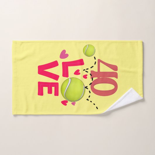 Tennis 40th Birthday grappige cadeaus voor speler Handdoek (Handdoek)