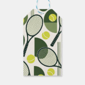 Tennis 50e verjaardag cadeaulabel (Achterkant)