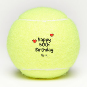 Tennis 50e verjaardag tennisballen