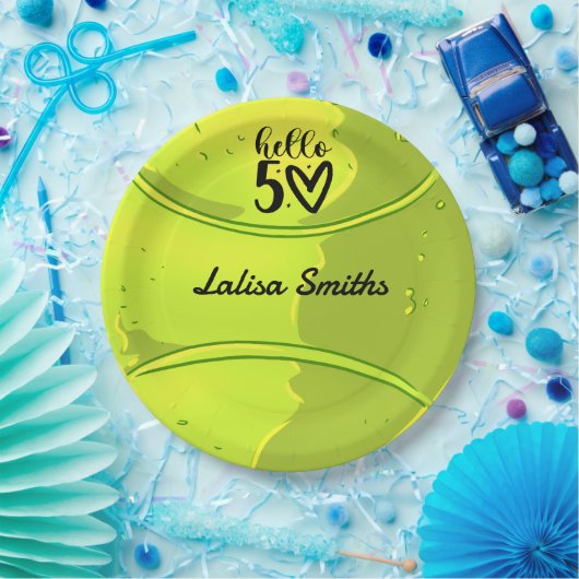 Tennis 50e verjaardagsartikel bord voor spelerfees (Feest)