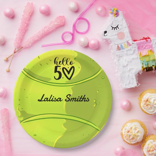 Tennis 50e verjaardagsartikel bord voor spelerfees (Feest)