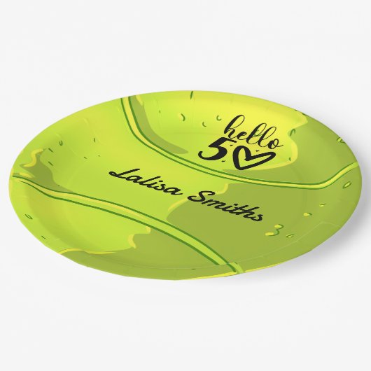 Tennis 50e verjaardagsartikel bord voor spelerfees (Gekanteld)