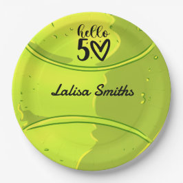 Tennis 50e verjaardagsartikel bord voor spelerfees