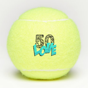 Tennis 50ste verjaardag met tennisbal 5000 tennisballen