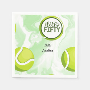 Tennis 50th Birthday Jubileum Servet