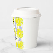 Tennis 50th Birthday napkin for Player Party Papieren Bekers (Links)