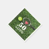 Tennis 50th Birthday tennis ball and number love Servet (Hoek)