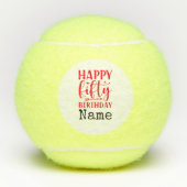 Tennis 50th Birthday Tennis Balls Tennisballen (Voorkant)