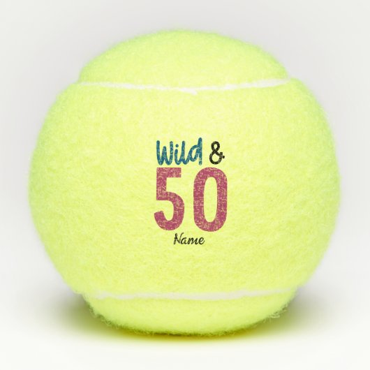 Tennis 50th Birthday voor speler Tennisballen (Voorkant)