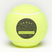 Tennis 60e verjaardag Hallo 60 met tennisbal Tennisballen (Achterkant)