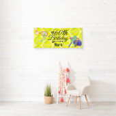 Tennis 60e verjaardag voor tennisspeler spandoek (Insitu)