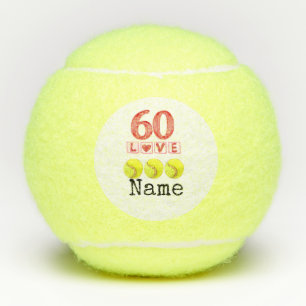 Tennis 60ste verjaardag voor Tennis Player Tennisballen