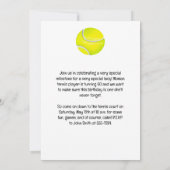 Tennis 60ste verjaardag voor vrouwelijke speler kaart (Achterkant)