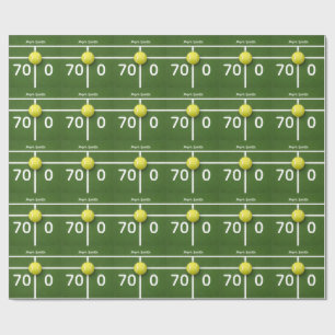 TENNIS 70e verjaardag op tennisbaan Cadeaupapier