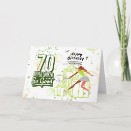 Tennis 70e verjaardag voor Tennis Player Kaart