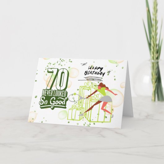 Tennis 70e verjaardag voor Tennis Player Kaart (Voorkant)
