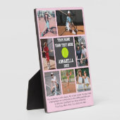 Tennis 7 photo collage player name fotoplaat (Zijkant)