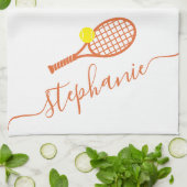 Tennis - Aangepaste scriptnaam voor castratie Theedoek (Gevouwen)