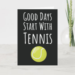 Tennis-aanhefkaarten voor sporter fan liefhebber kaart