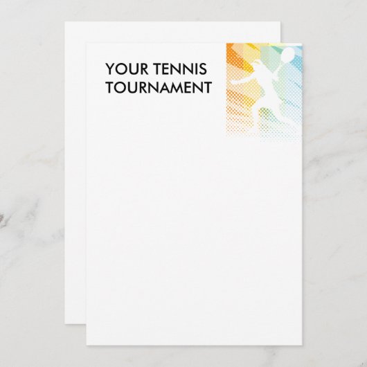 TENNIS-AANKOPEN KAART (Voorkant / Achterkant)