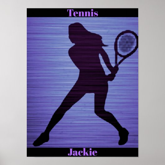 Tennis Abstract Poster (Voorkant)