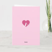 Tennis Ace Valentijn Funny Gezegde voor haar sport Kaart (Achterkant)