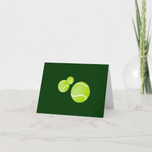 Tennis achterhaalde verjaardagskaart kaart