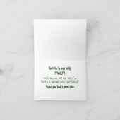 Tennis achterhaalde verjaardagskaart kaart (Binnen)