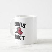 Tennis Addict Koffiemok (Voorkant links)
