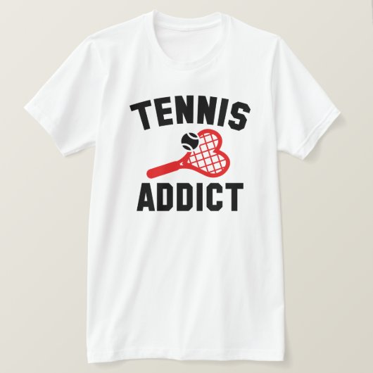 Tennis Addict T-shirt (Design voorkant)