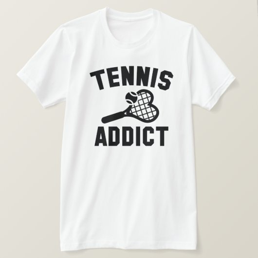 Tennis Addict T-shirt (Design voorkant)