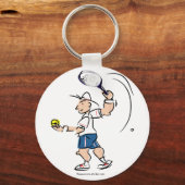 Tennis-afbeelding op sleutelhanger (Voorkant)