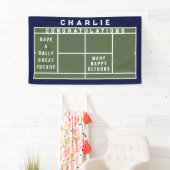Tennis Afstuderen Gefeliciteerd Spandoek (Insitu)