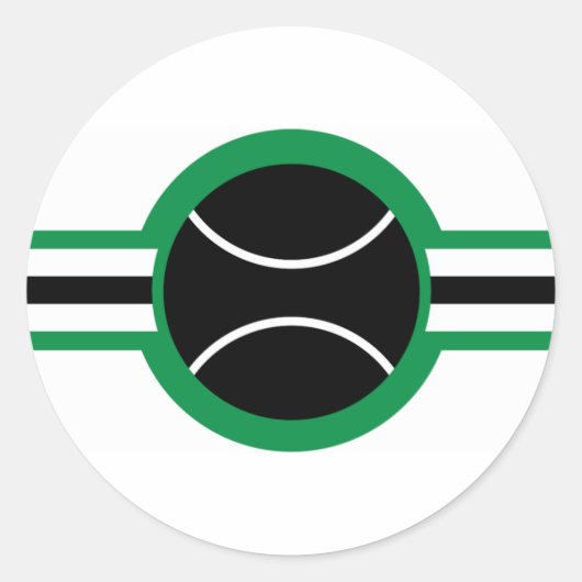 tennis air star ronde sticker (Voorkant)