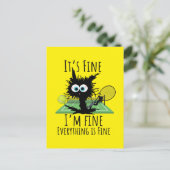 Tennis, alles is prima. briefkaart (Staand voorkant)