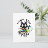 Tennis, alles is prima. briefkaart (Staand voorkant)