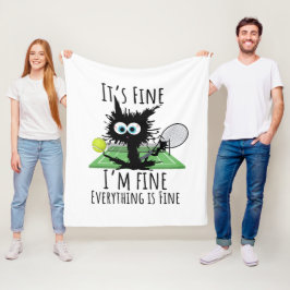 Tennis, alles is prima. fleece deken