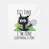 Tennis, alles is prima. fleece deken (Voorkant)