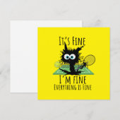 Tennis, alles is prima. kaart (Voorkant / Achterkant)