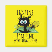 Tennis, alles is prima. magneet (Voorkant)