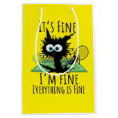 Tennis, alles is prima. medium cadeauzakje (Voorkant)