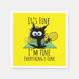 Tennis, alles is prima. servet