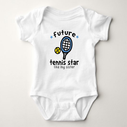 Tennis als zus romper (Voorkant)