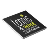 Tennis And Wine Premium Notitieblok (Schuin)