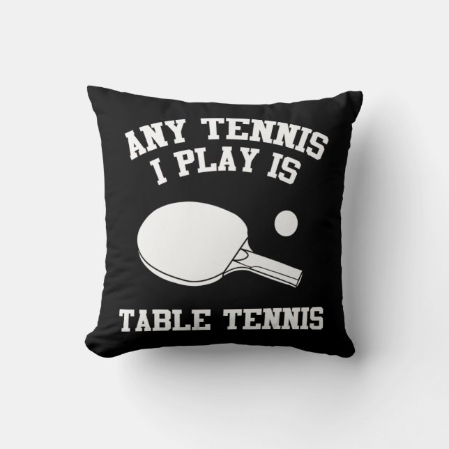 Tennis Apparel Fun Tennis Spelers Design Kussen (Voorkant)