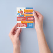 Tennis Art Design, Tennis Lessen/Klassen Flyer (Hand)